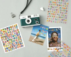 Rainbow Typo Alphabet Sticker