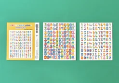 Rainbow Typo Alphabet Sticker