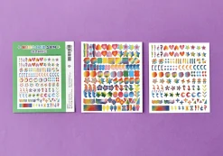 Rainbow Typo Alphabet Sticker