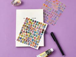 Rainbow Typo Alphabet Sticker