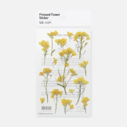 Rapeseed Pressed Flower Sticker