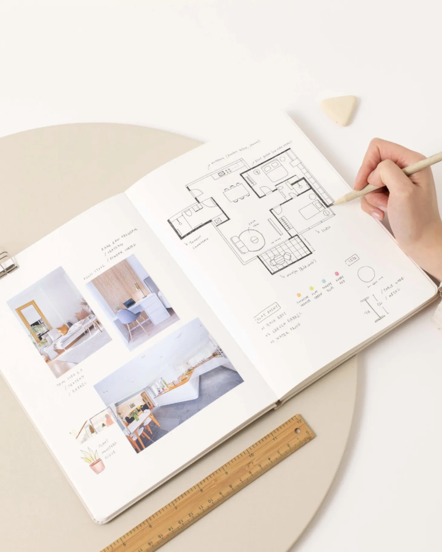 Record B5 Hardcover Plain Notebook