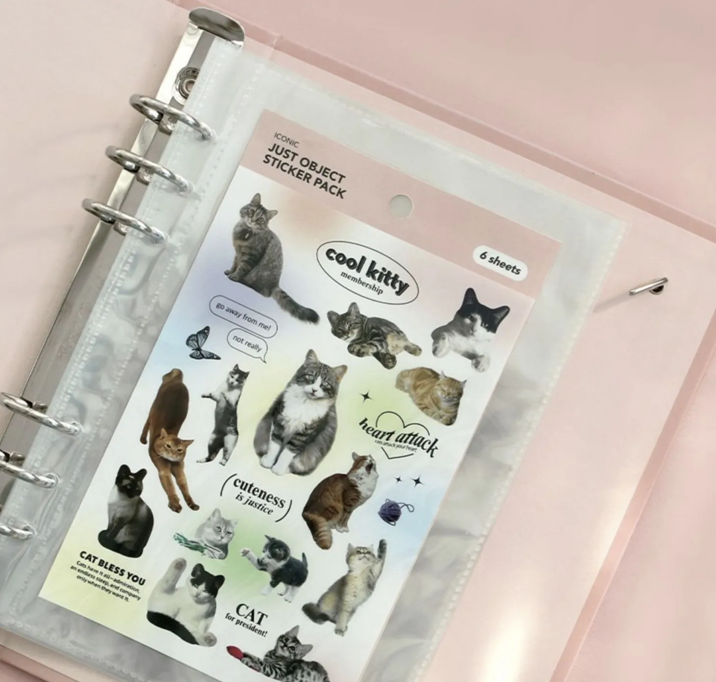 Record On 6 Ring A5 Sticker&Photo Pocket Refill