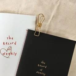Red Stitched Weekly Planner