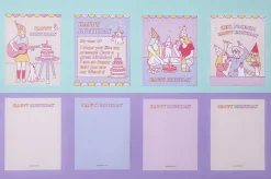 Retro Birthday Card & Envelope Set