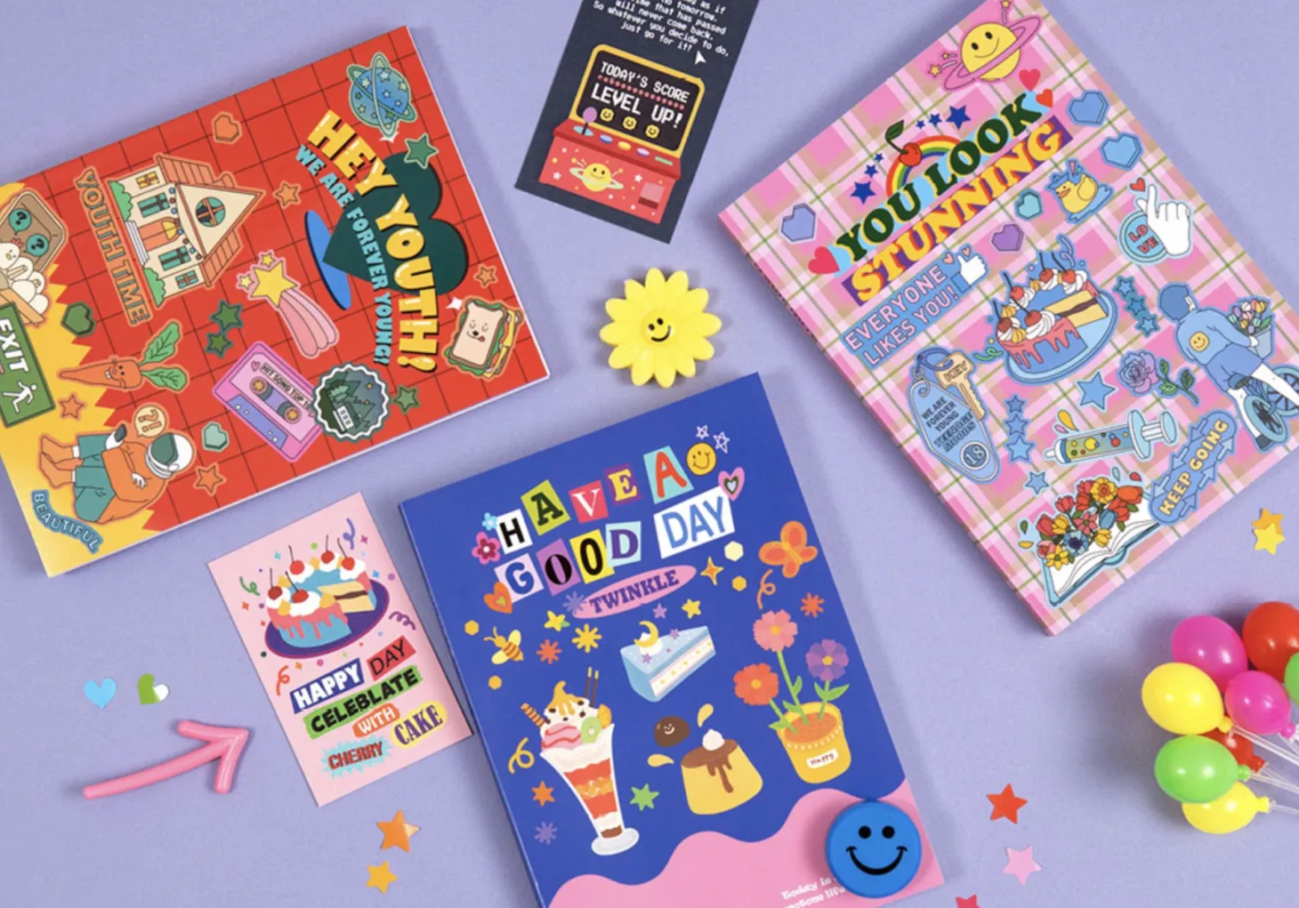 Retro Kitsch Pocket Lined Notebook
