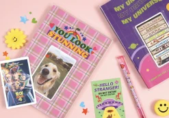Retro Kitsch Pocket Lined Notebook