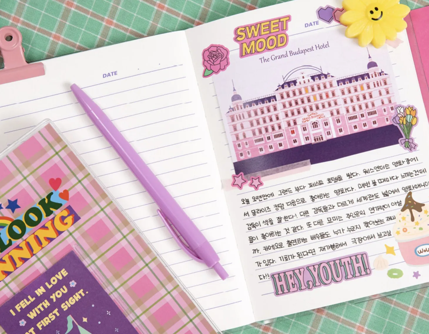 Retro Kitsch Pocket Lined Notebook