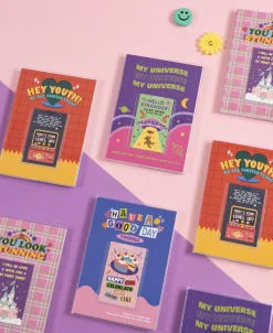 Retro Kitsch Pocket Lined Notebook