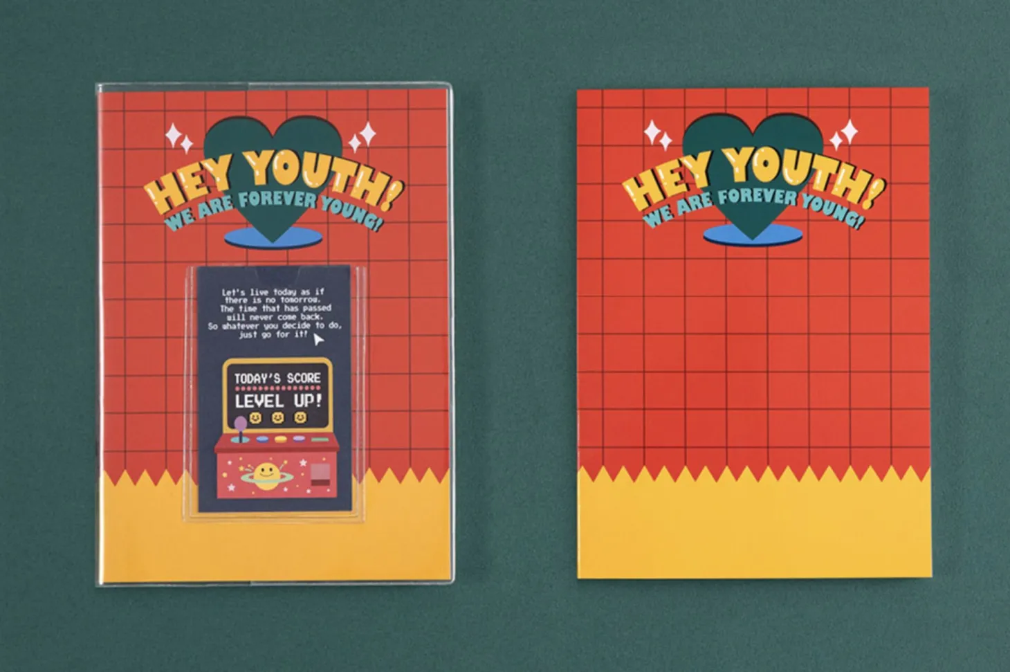 Retro Kitsch Pocket Lined Notebook
