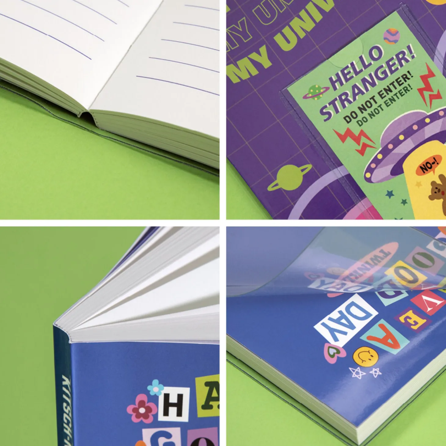 Retro Kitsch Pocket Lined Notebook