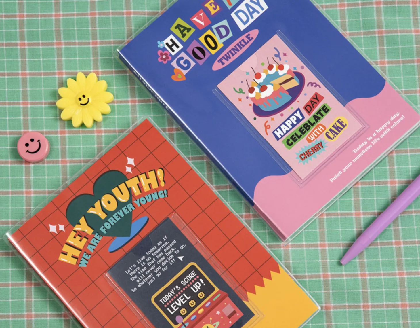 Retro Kitsch Pocket Lined Notebook