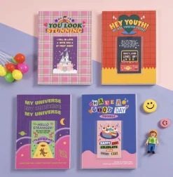 Retro Kitsch Pocket Lined Notebook