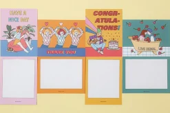 Retro Message Card & Envelope Set