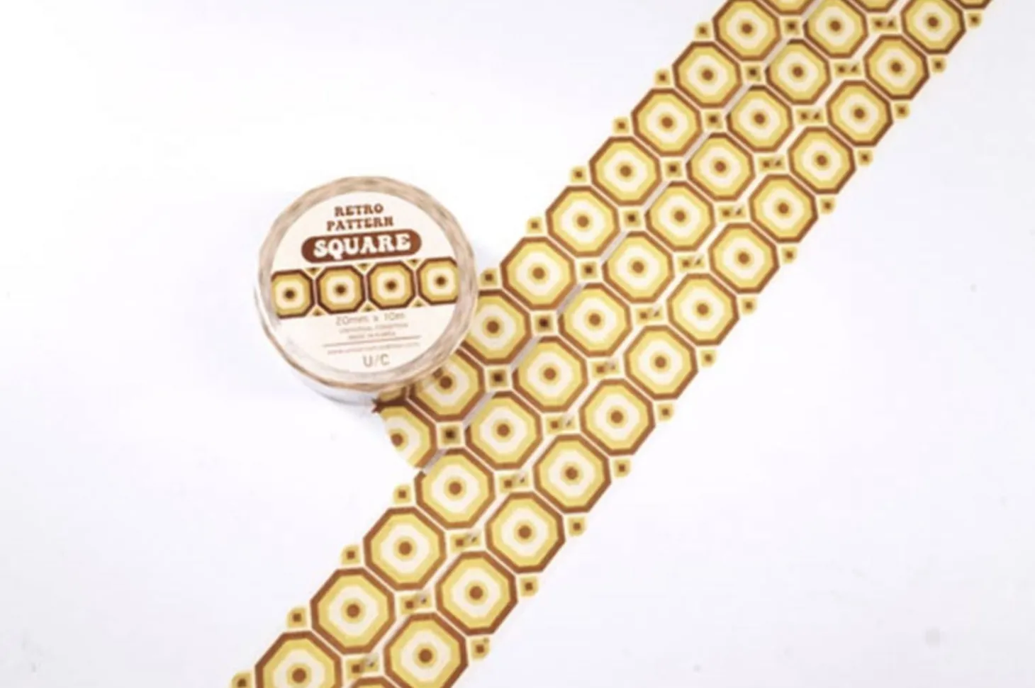 Retro Pattern Masking Tape