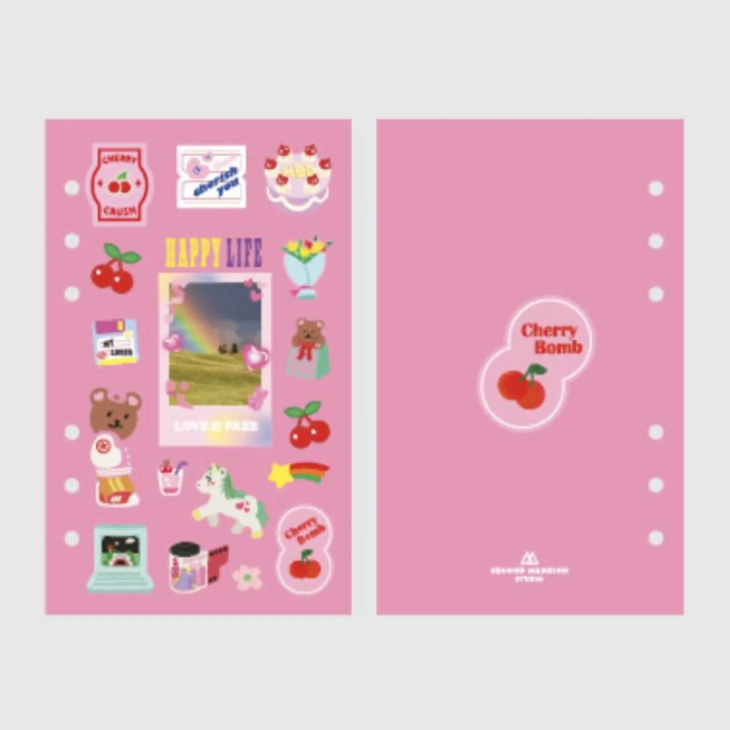 Retro 6 Ring A6 Cover Paper Refill