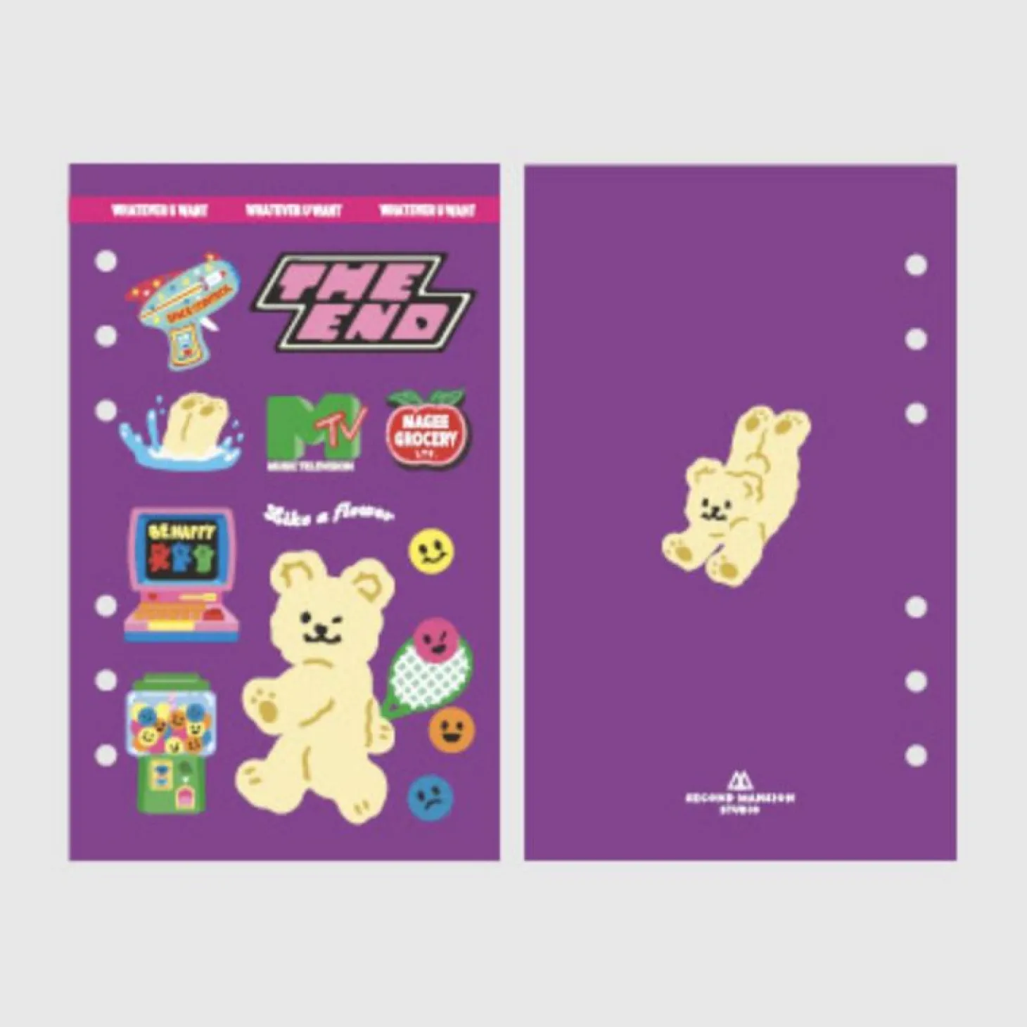 Retro 6 Ring A6 Cover Paper Refill