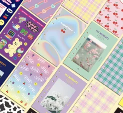 Retro 6 Ring A6 Cover Paper Refill