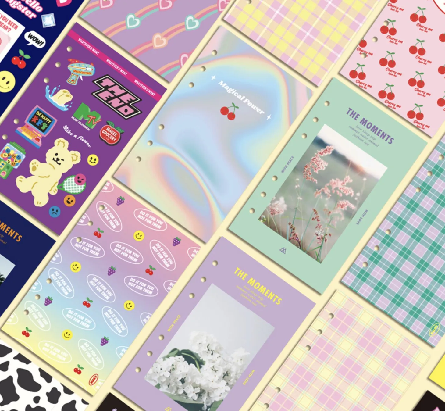 Retro 6 Ring A6 Cover Paper Refill