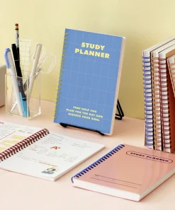 Retro Spiral Study Planner