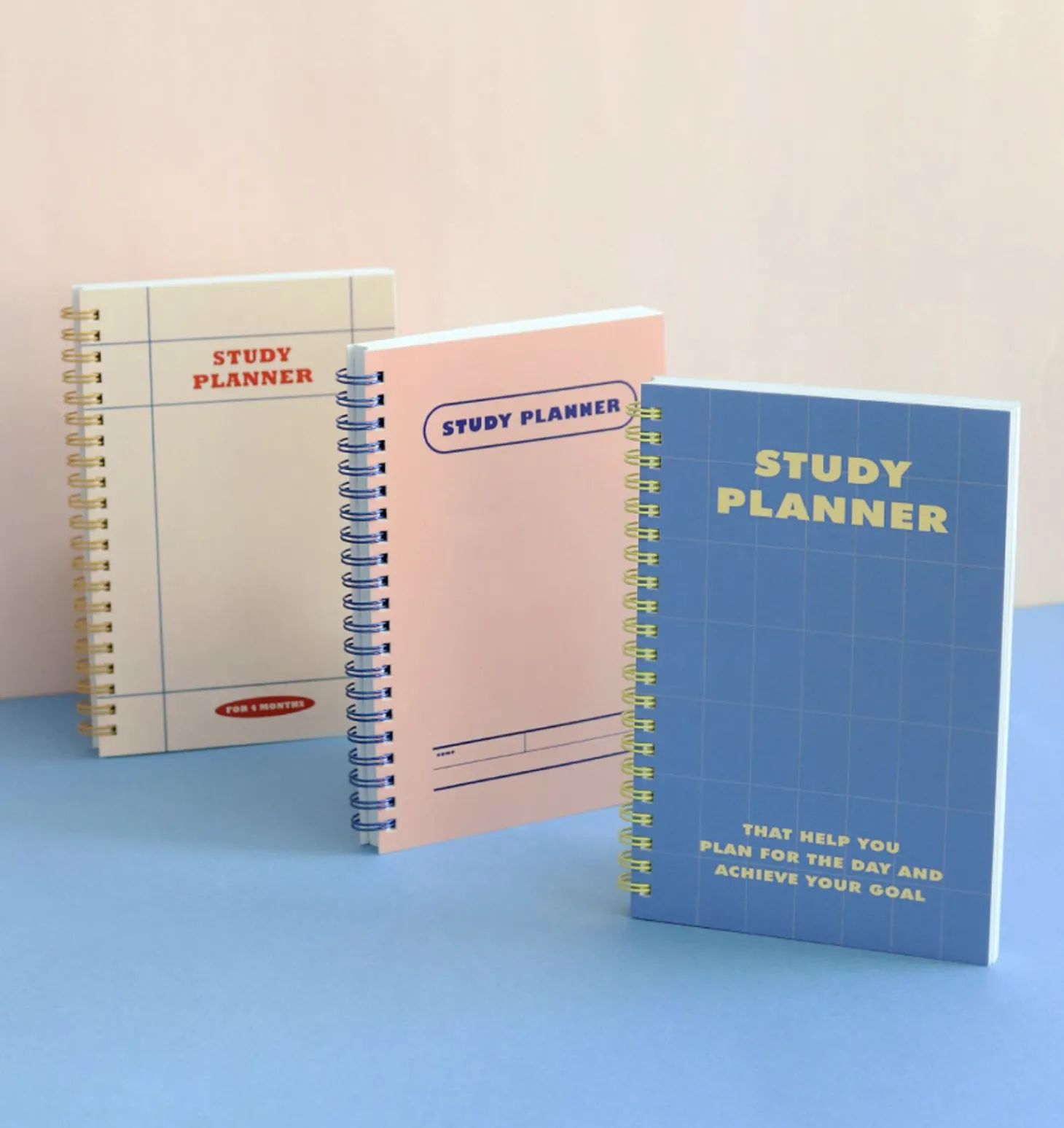 Retro Spiral Study Planner