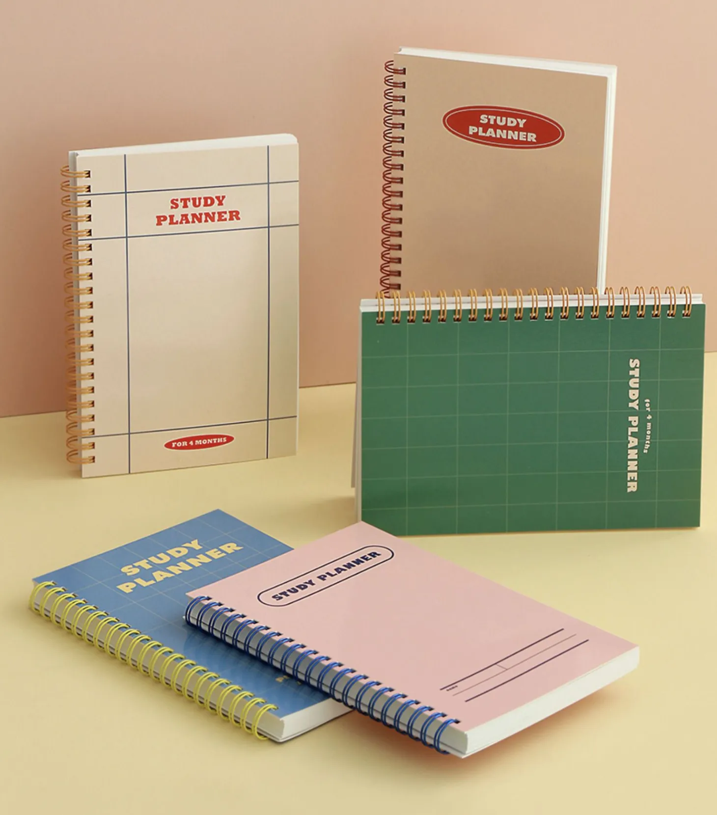 Retro Spiral Study Planner