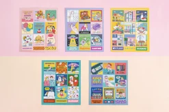 Retro Square Point Deco Sticker