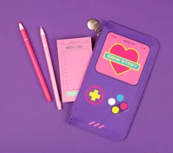 Retro Themed Slim Pouch