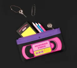 Retro Themed Slim Pouch