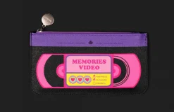 Retro Themed Slim Pouch