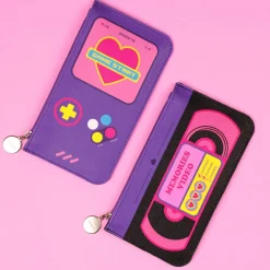 Retro Themed Slim Pouch