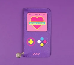 Retro Themed Slim Pouch