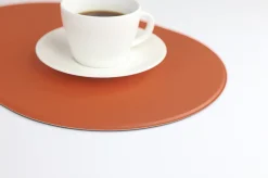 Reversible Two-Tone Flat Vegan Leather Tray