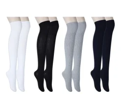 Ribbed Over The Knee Women Socks