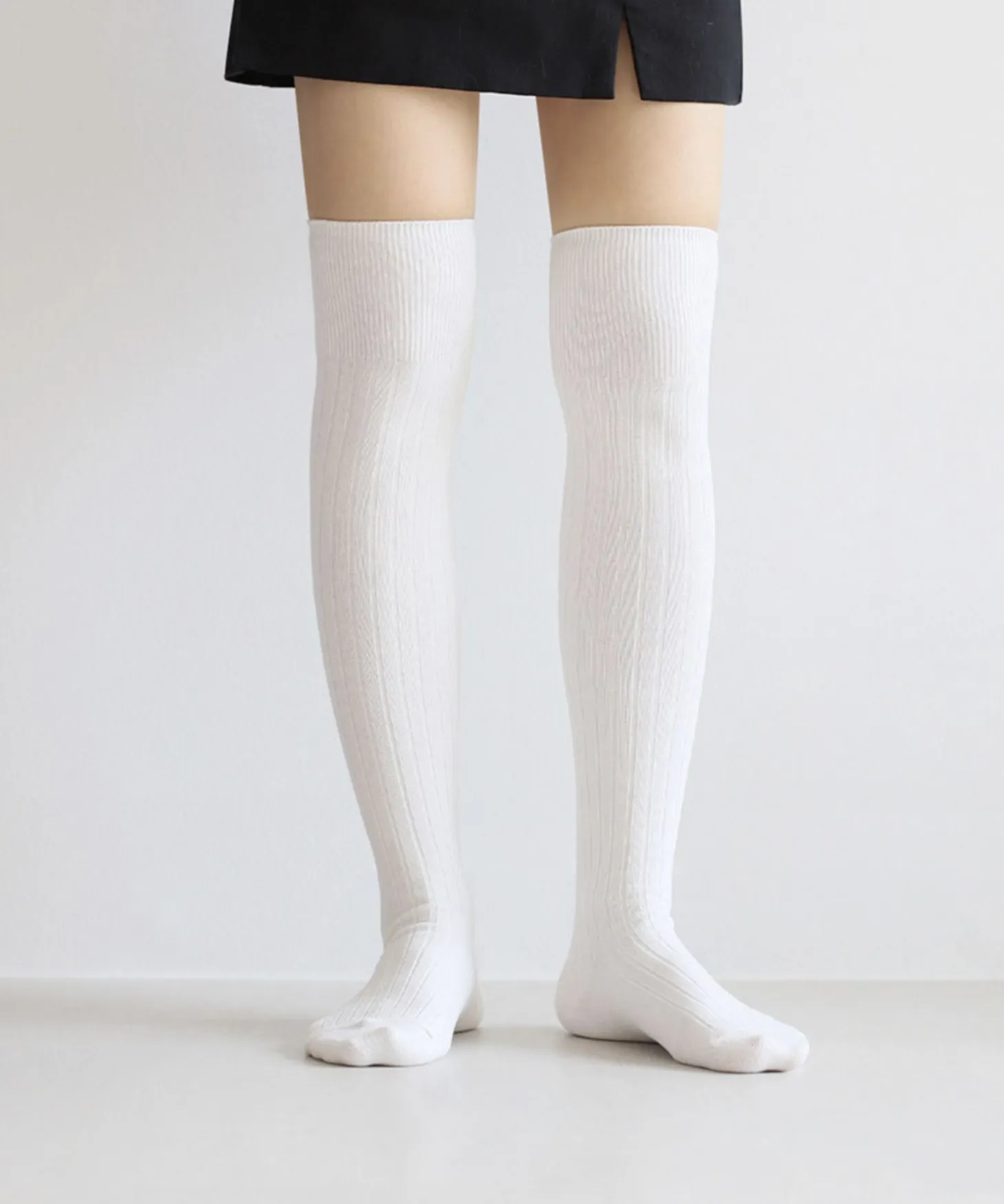 Ribbed Over The Knee Women Socks