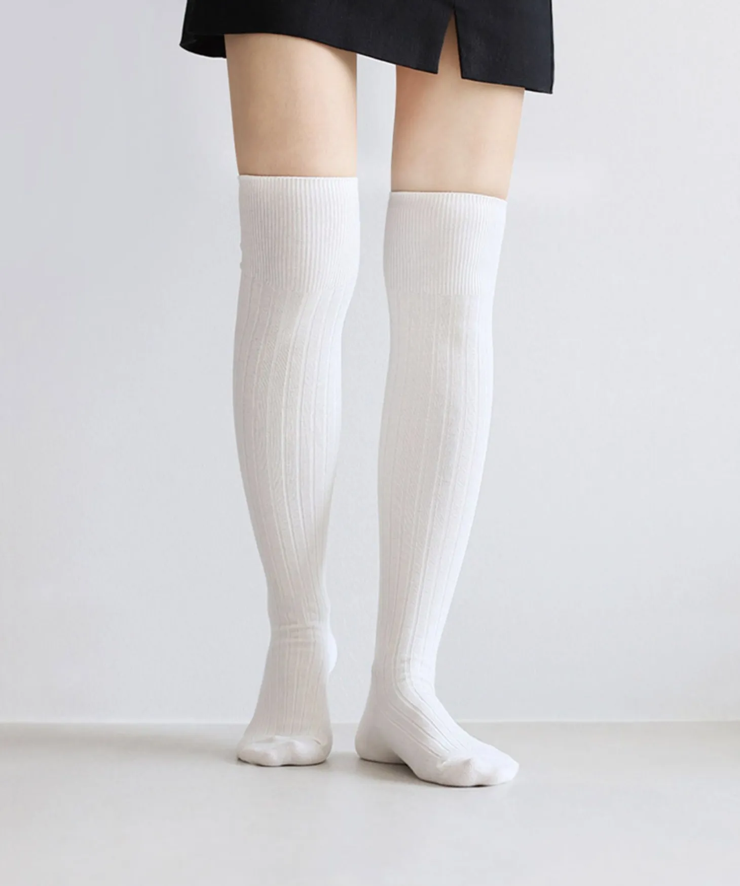 Ribbed Over The Knee Women Socks