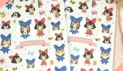 Ribbon Girls Deco Sticker