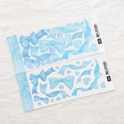 Ribbon Heart Slim Sticker