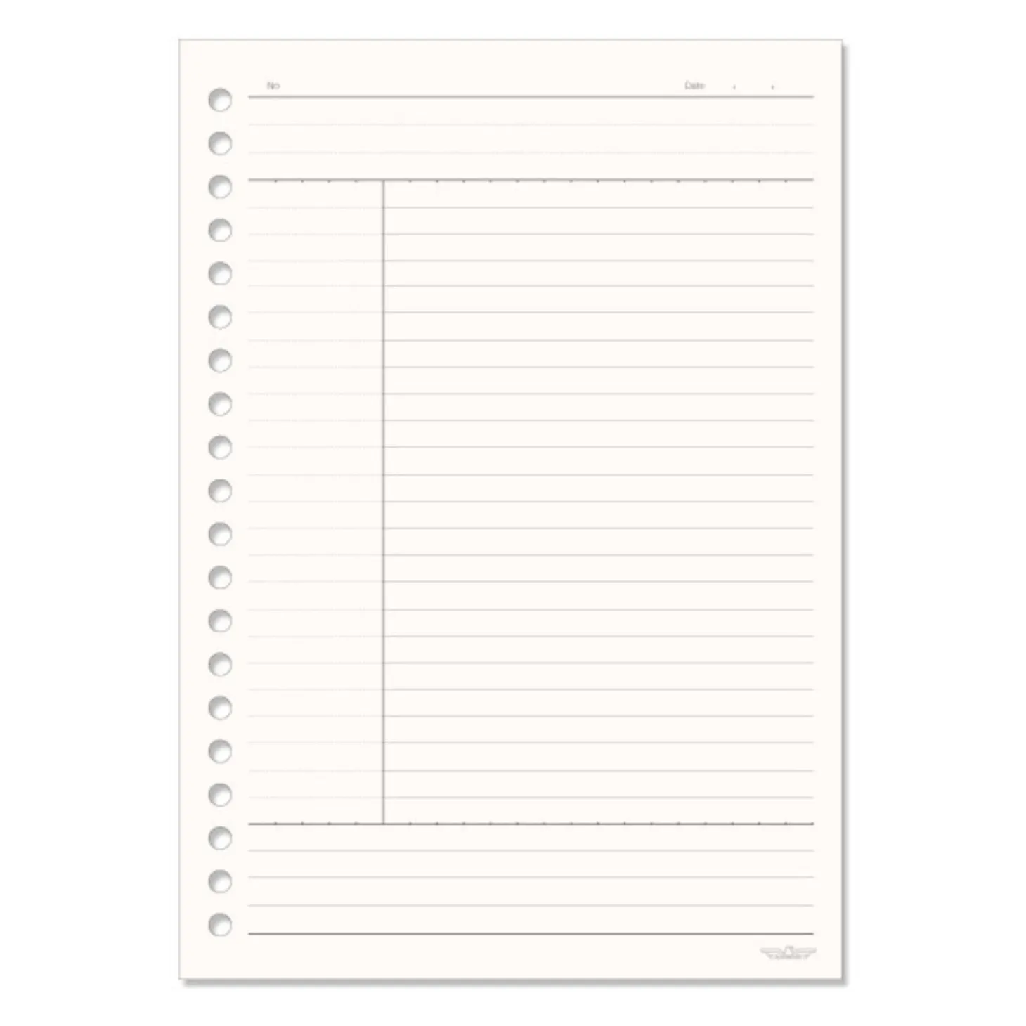 20 Ring A5 Cornell Note Refill