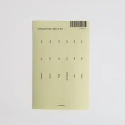 6 Ring A5 Index Sticker Set