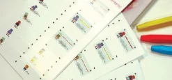 Robot Name Tag Sticker Set