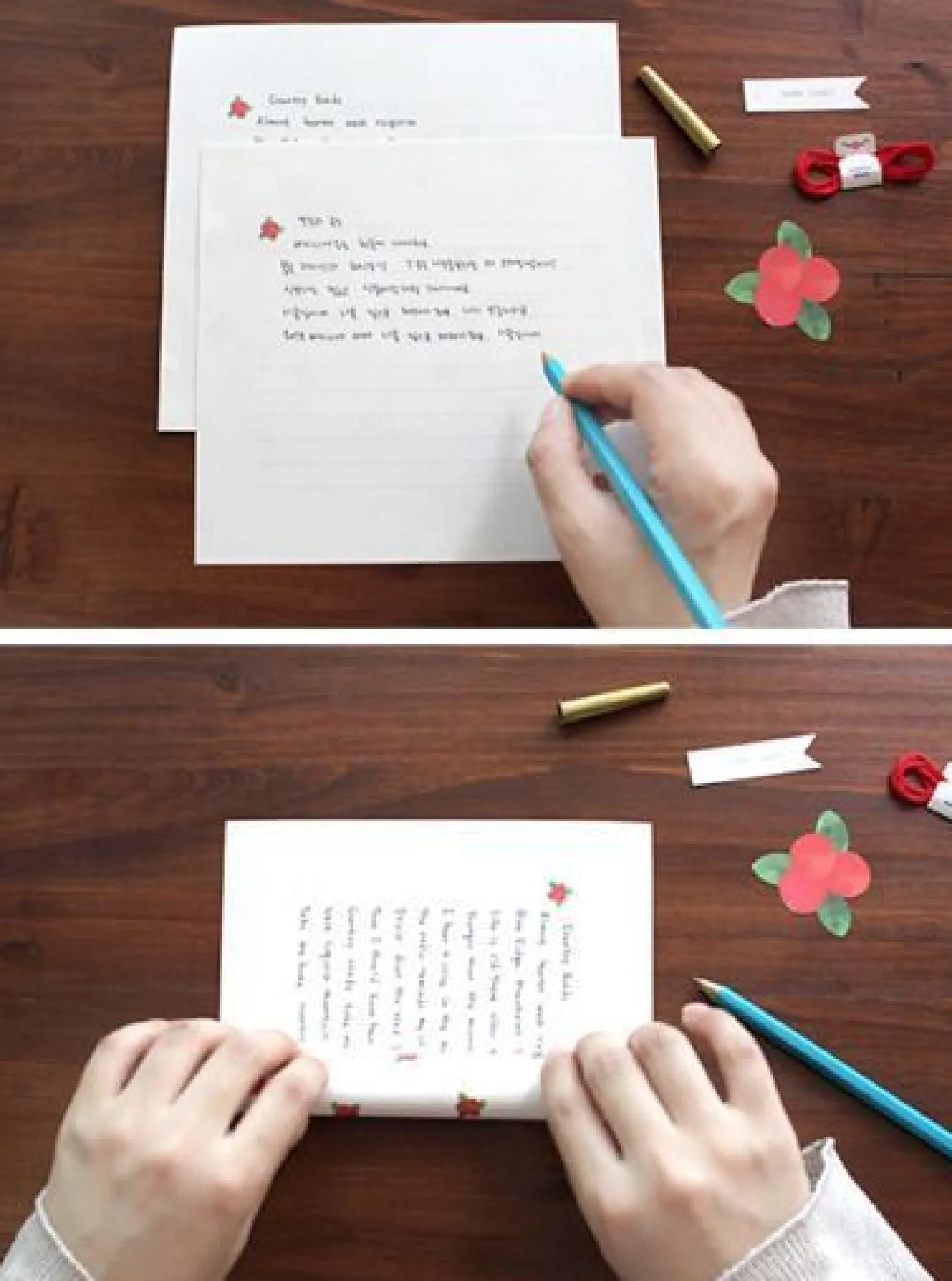 Rolled Up Letter Set