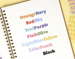 Roly Poly Alphabet Removable Sticker