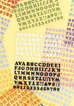 Roly Poly Alphabet Removable Sticker