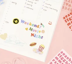 Roly Poly Alphabet Removable Sticker