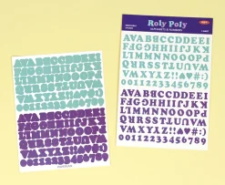 Roly Poly Alphabet Removable Sticker