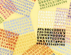Roly Poly Alphabet Removable Sticker