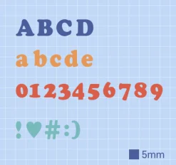 Roly Poly Alphabet Removable Sticker