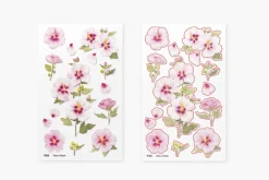Rose of Sharon Pressed Flower Sticker