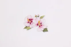 Rose of Sharon Pressed Flower Sticker